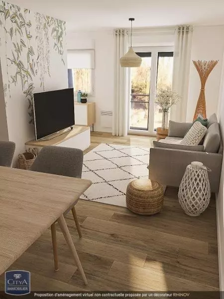 Illustration pour Appartement 2 pièces 48m² Photo Appartement 2 pièces 48m²