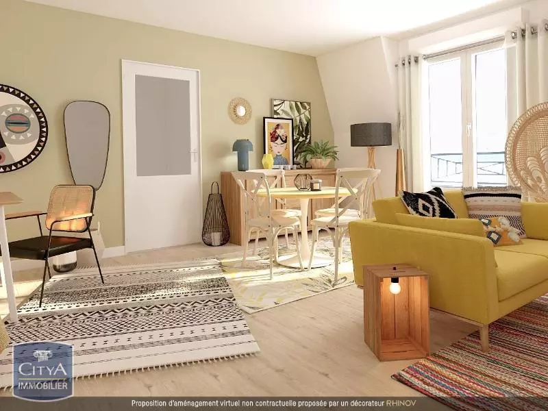 Illustration pour Appartement 3 pièces 64m² Photo Appartement 3 pièces 64m²