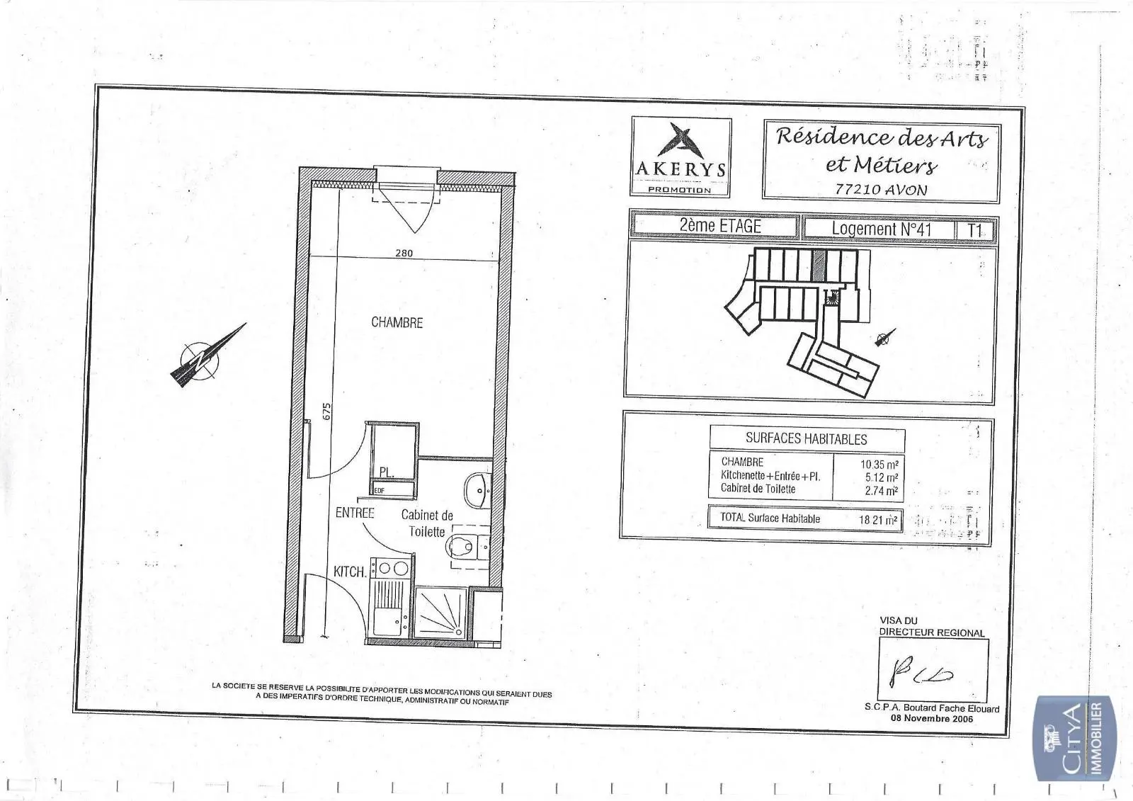 Photo 3 Appartement 1 pièce 18.21m²