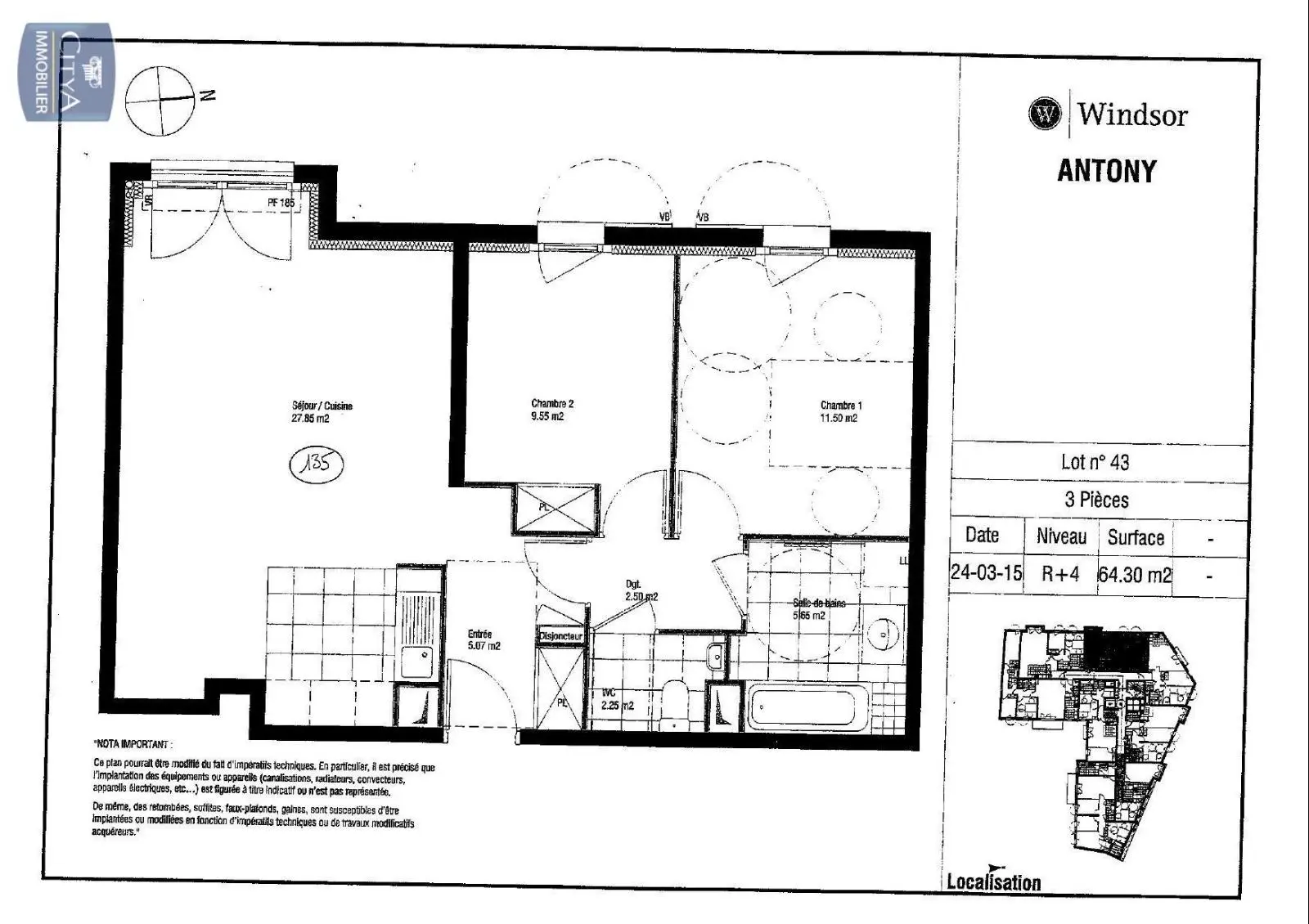 Photo 12 Appartement 3 pièces 64m²