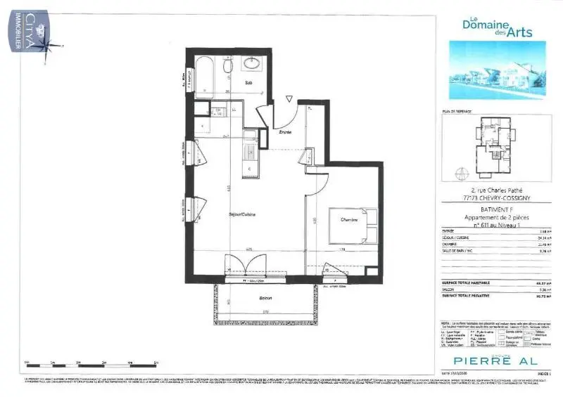 Photo 4 Appartement 2 pièces 45.37m²