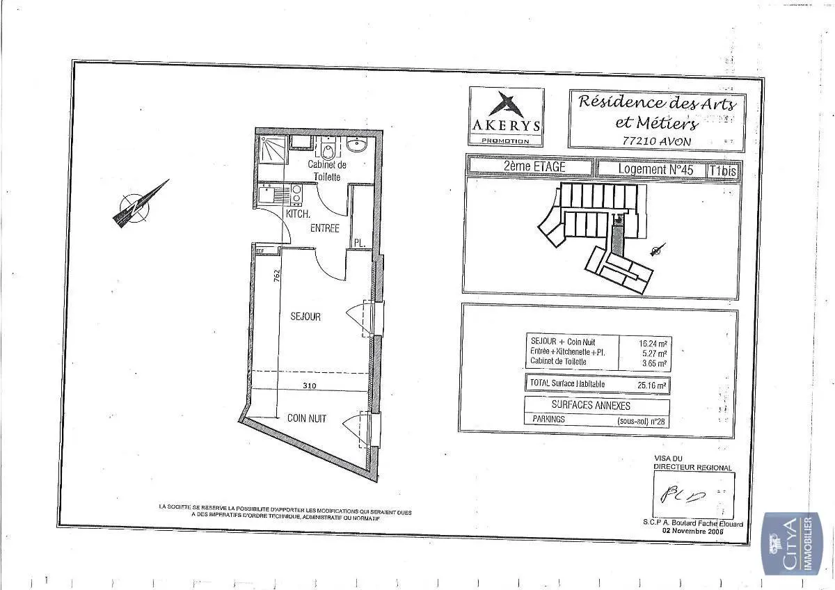 Photo 9 Appartement 1 pièce 25.16m²