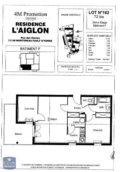 Photo 4 Appartement 2 pièces 54.44m²