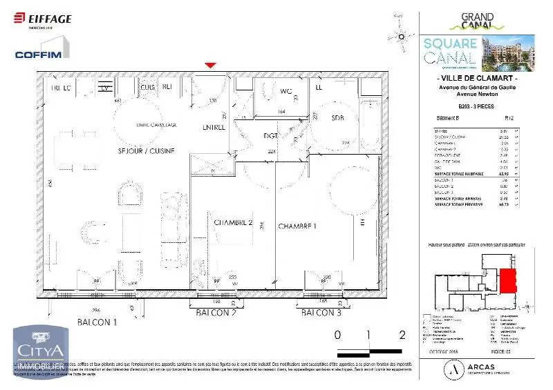 Photo 8 Appartement 3 pièces 66.3m²