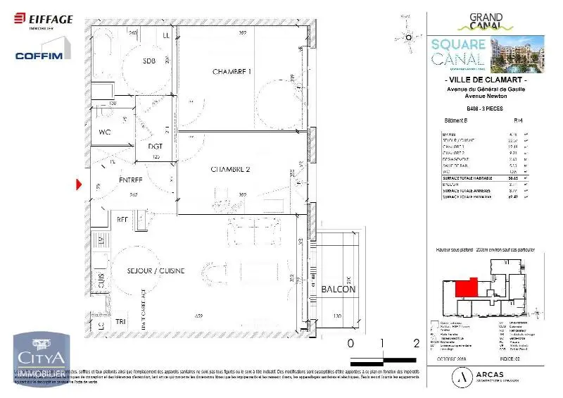 Photo 10 Appartement 3 pièces 58.91m²
