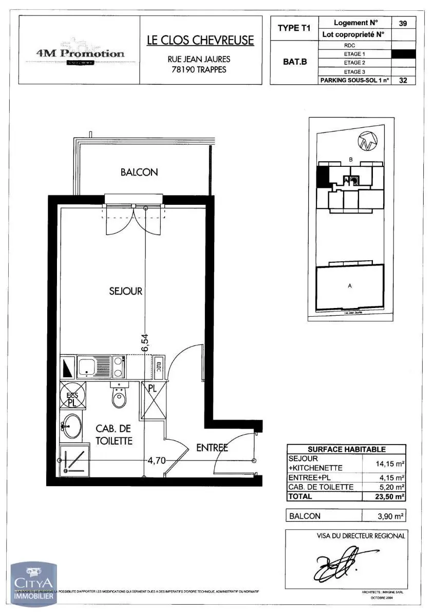 Photo 7 Appartement 1 pièce 23.46m²