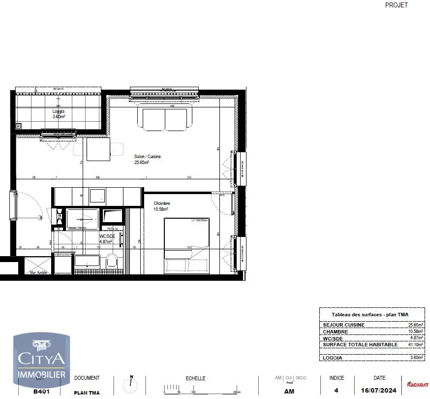 Photo 9 Appartement 2 pièces 41.1m²