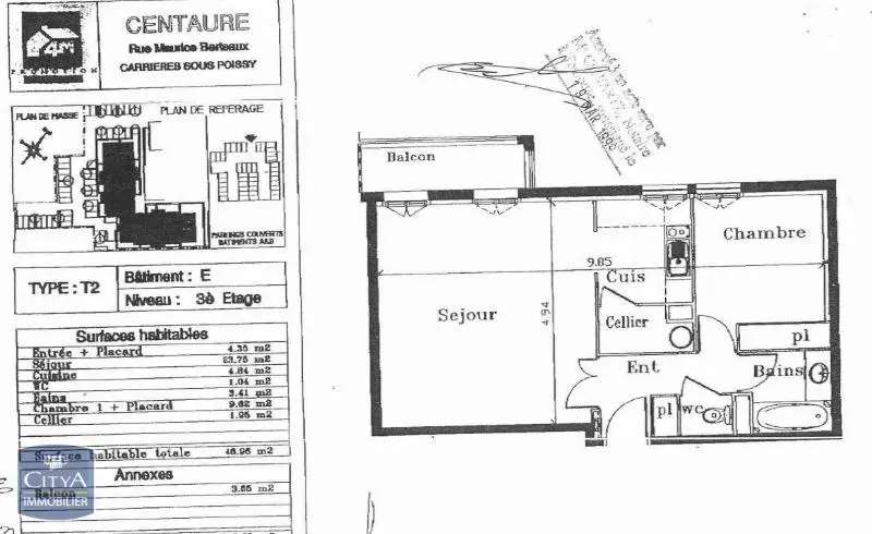 Photo 1 Appartement 2 pièces 48.96m²