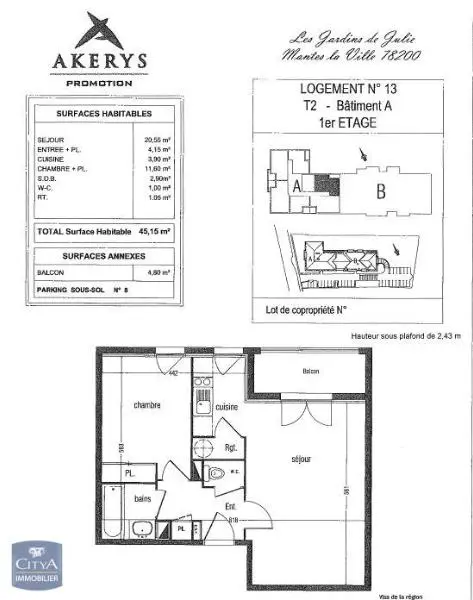 Photo 10 Appartement 2 pièces 44.24m²