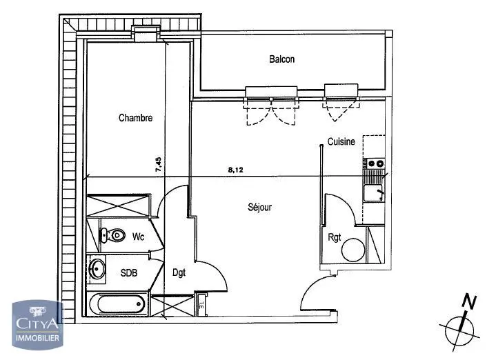 Photo 8 Appartement 2 pièces 47.77m²
