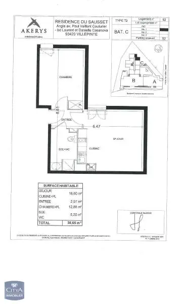 Photo 10 Appartement 2 pièces 39.65m²