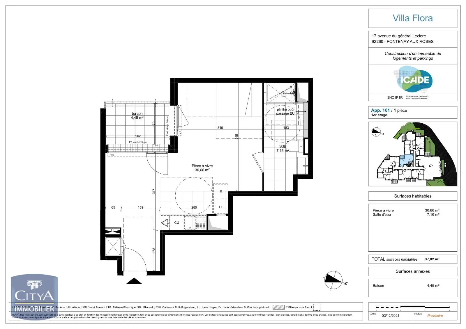 Photo 7 Appartement 1 pièce 37.82m²