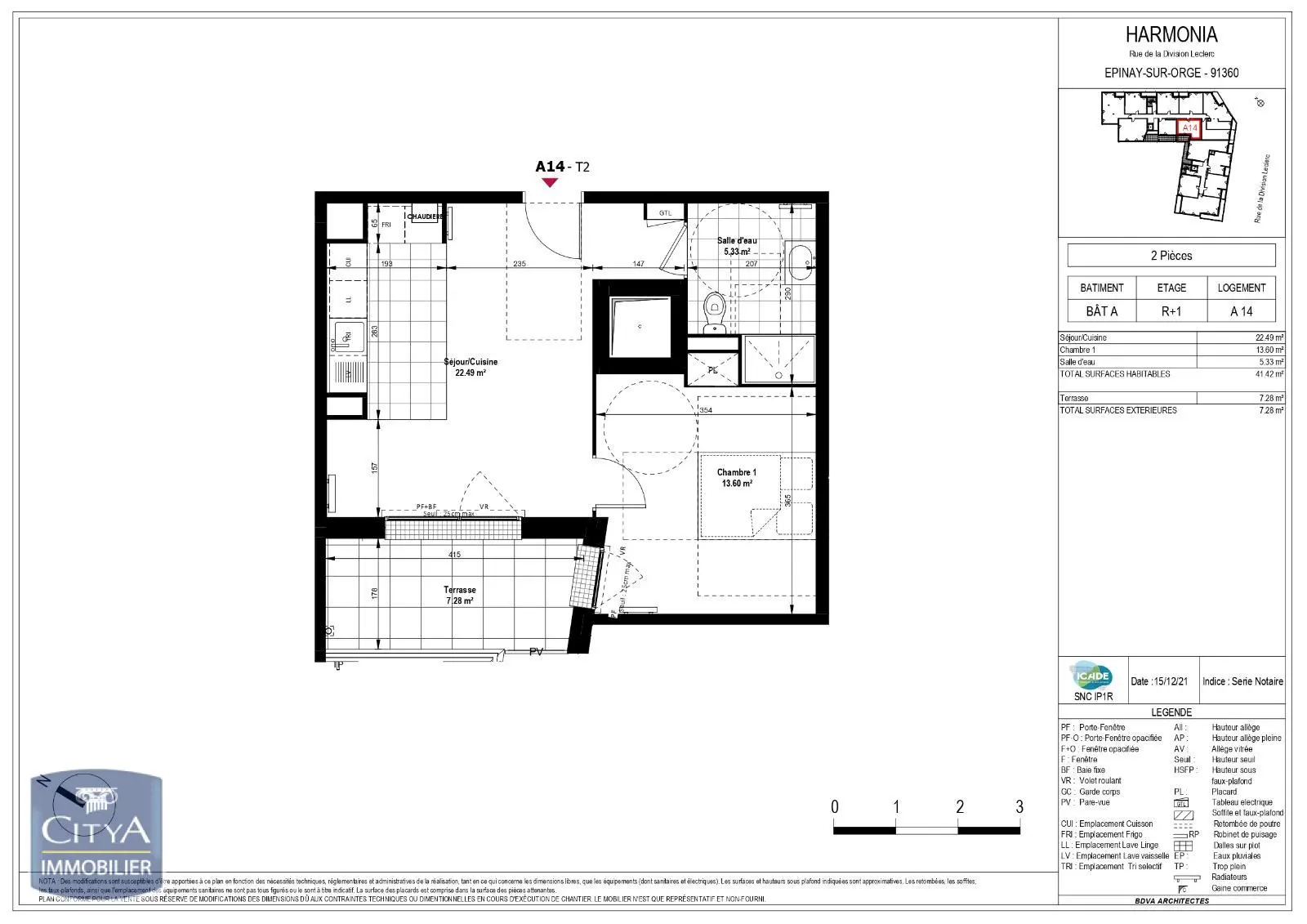 Photo 2 Appartement 2 pièces 41.42m²