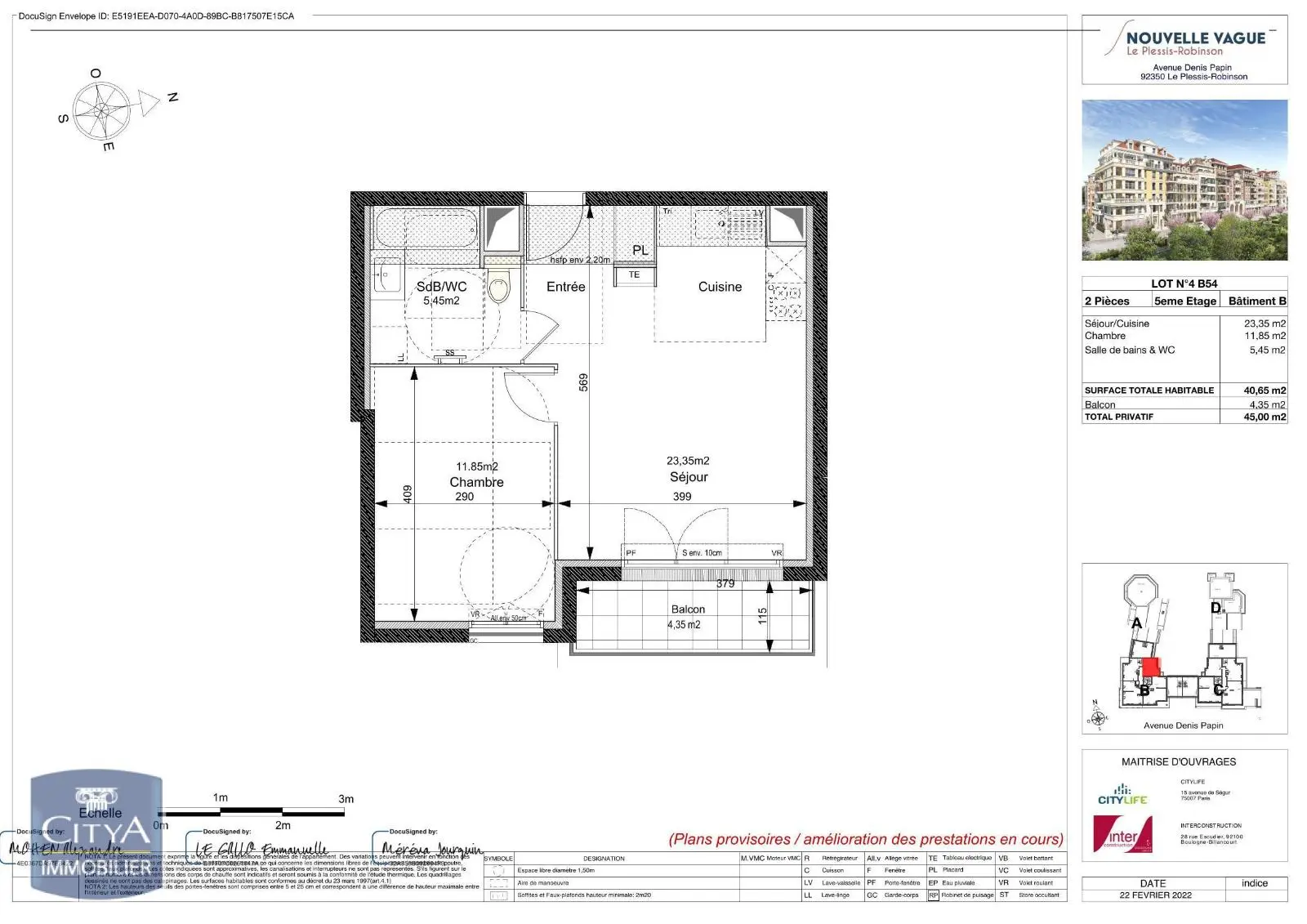 Photo 2 Appartement 2 pièces 40.65m²