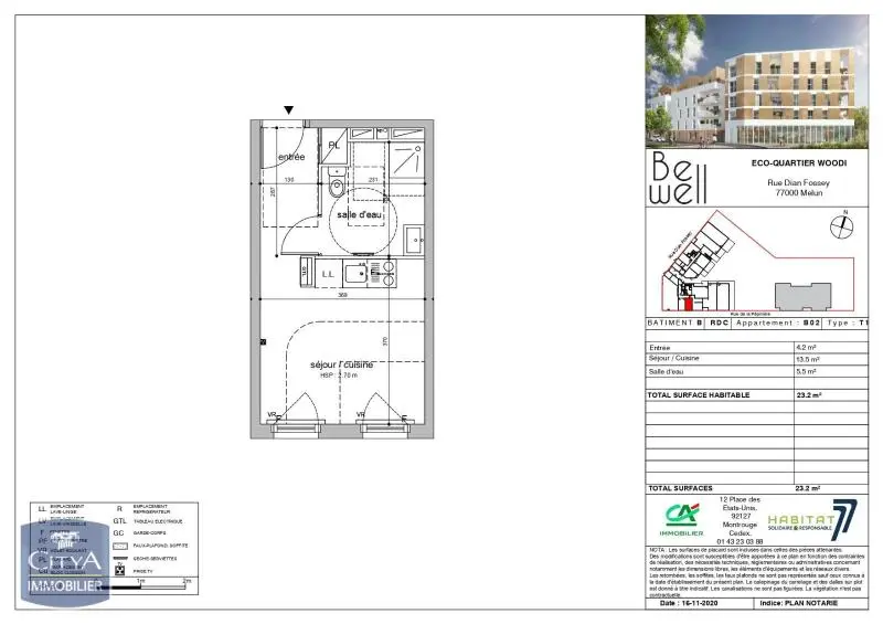 Photo 7 Appartement 1 pièce 23.2m²