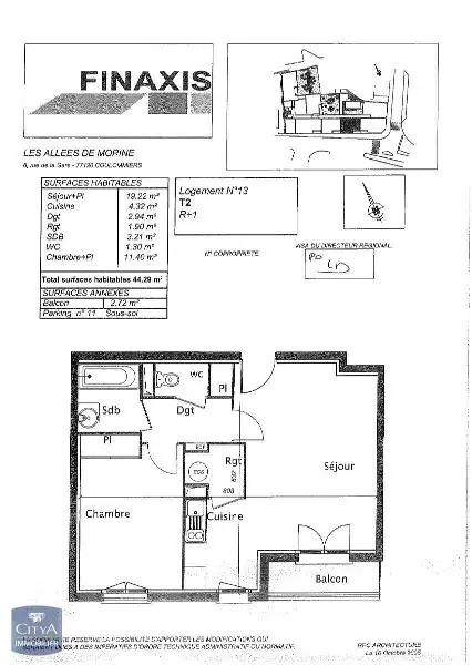 Photo 6 Appartement 2 pièces 44.16m²