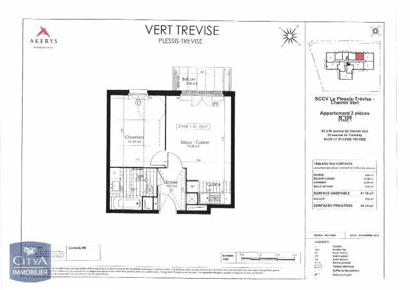 Photo 3 Appartement 2 pièces 40.48m²