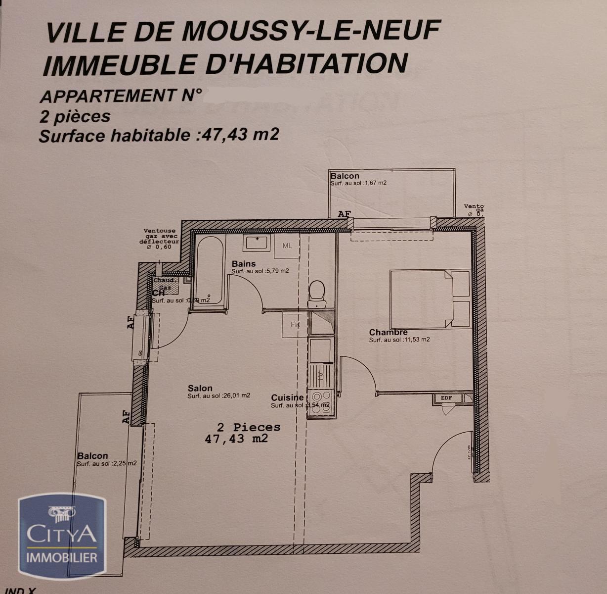 Photo 1 appartement Moussy-le-Neuf