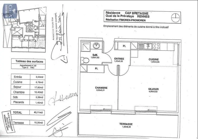 Photo 7 Appartement 2 pièces 43.02m²