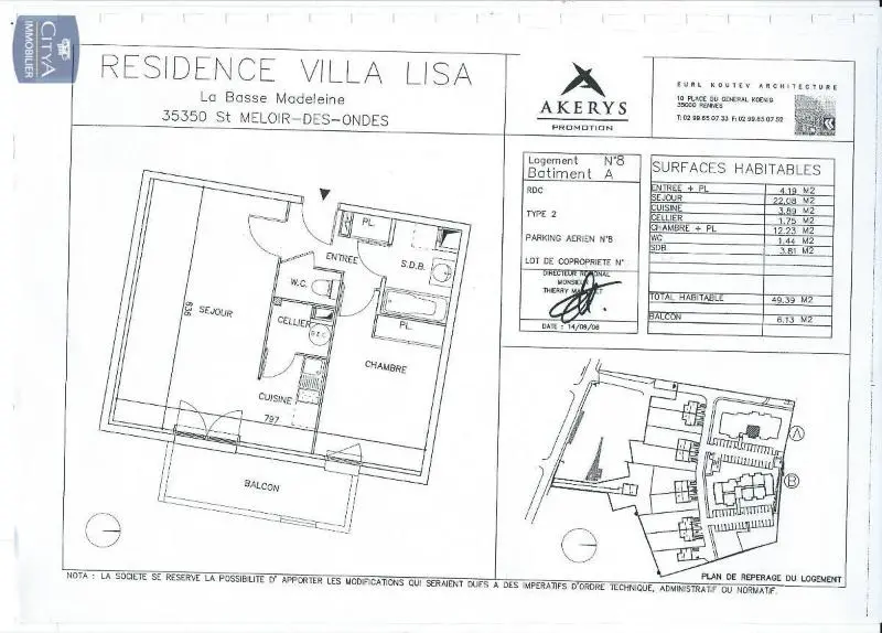 Photo 1 Appartement 2 pièces 49.39m²