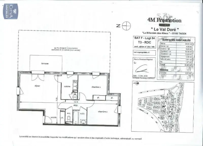 Photo 10 Appartement 3 pièces 61.82m²