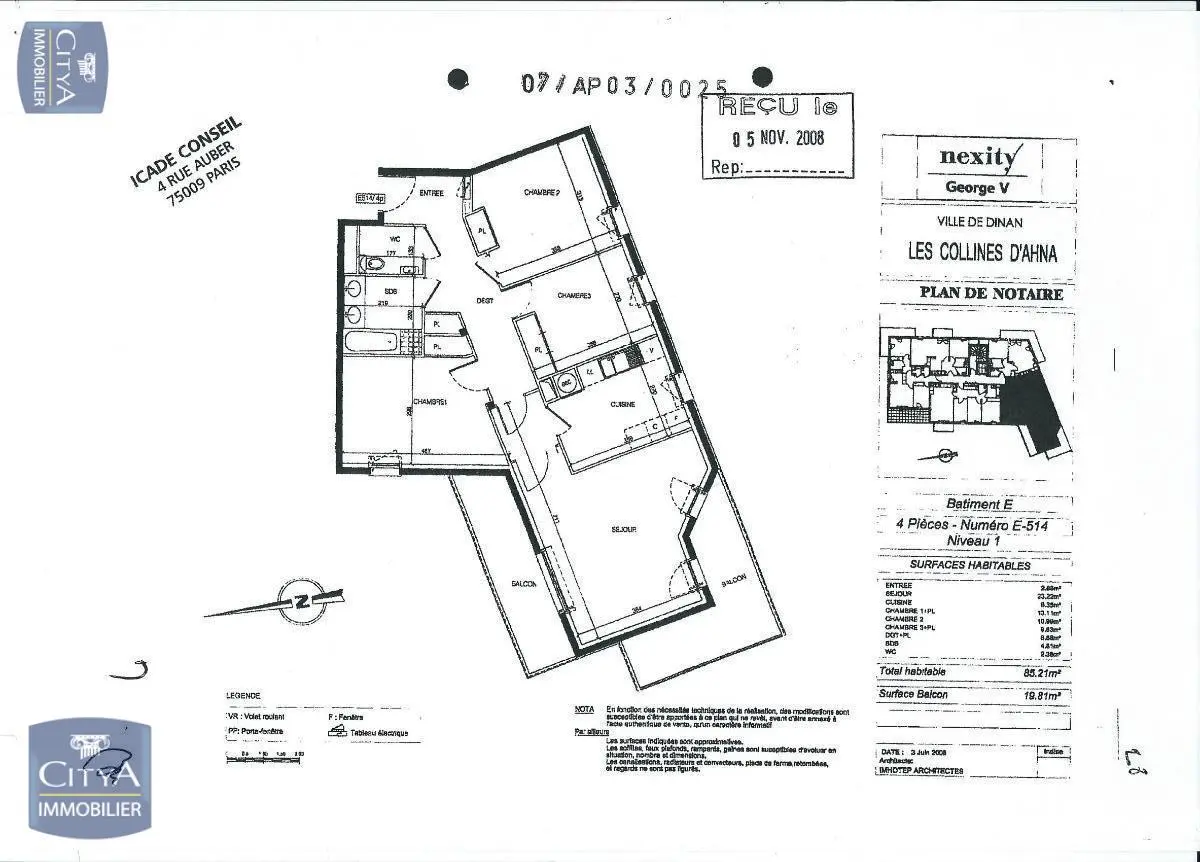 Photo 3 Appartement 4 pièces 85.21m²