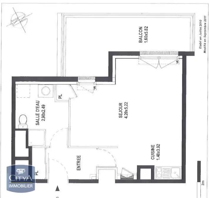 Photo 5 Appartement 1 pièce 34.62m²