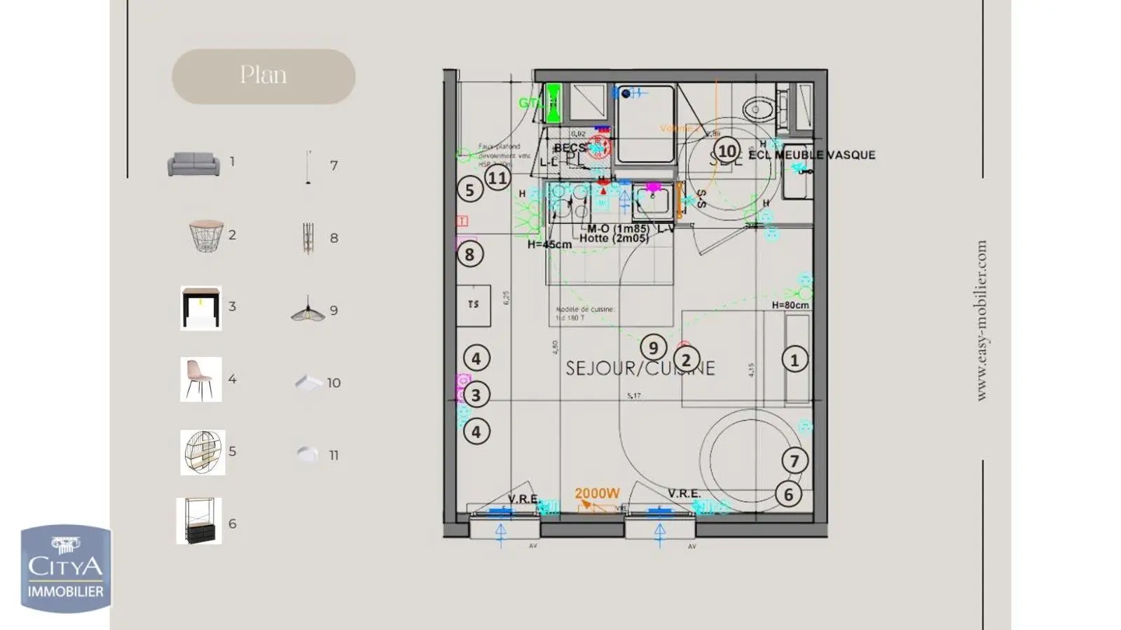 Photo 2 Appartement 1 pièce 30.82m²