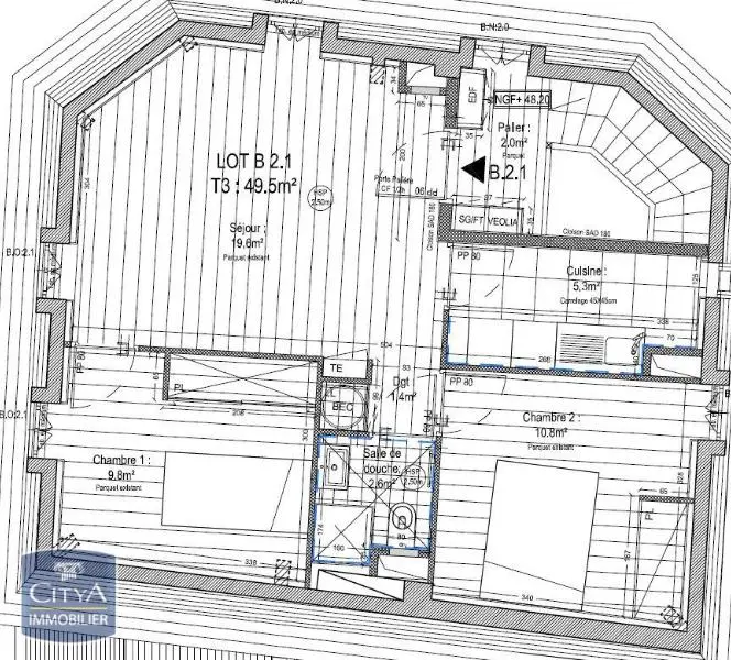 Photo 7 Appartement 3 pièces 49.5m²