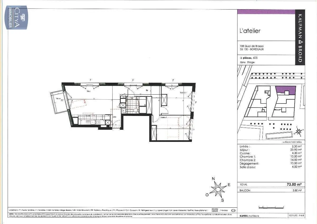 Photo 2 Appartement 3 pièces 73.5m²