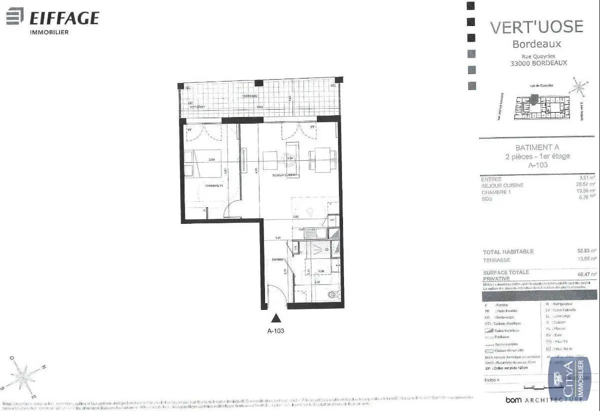 Photo 2 Appartement 2 pièces 52.52m²