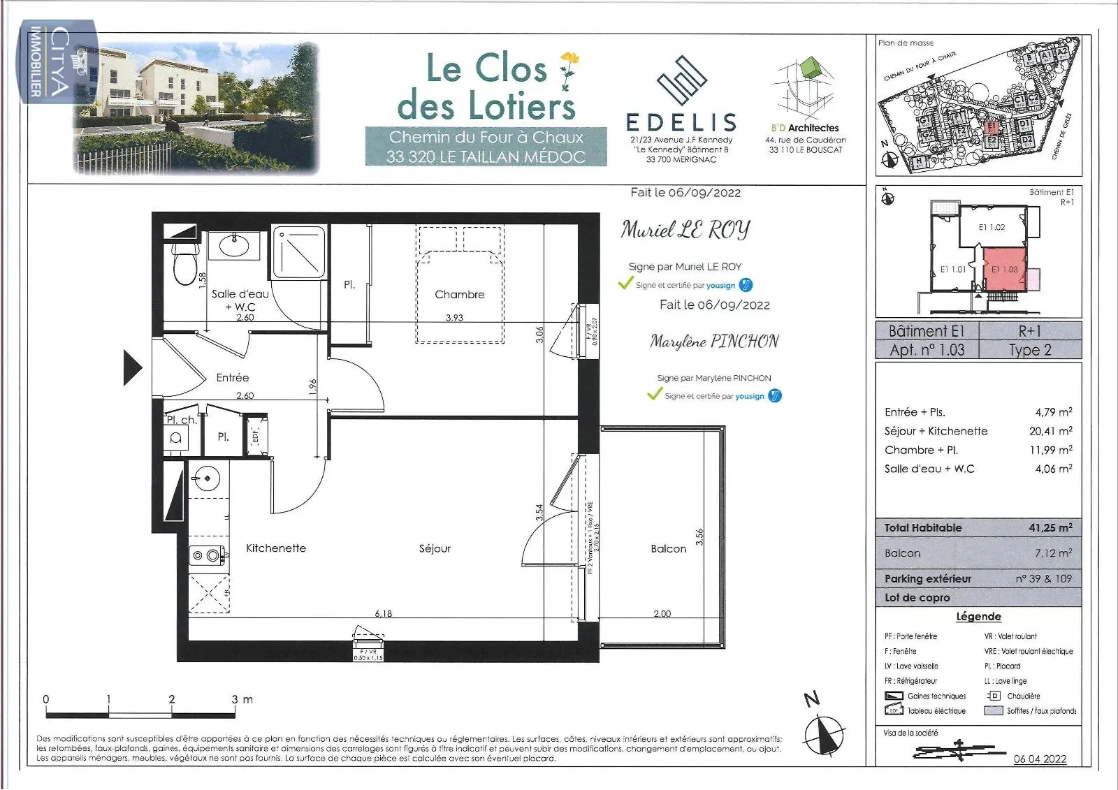 Photo 2 Appartement 2 pièces 41.25m²