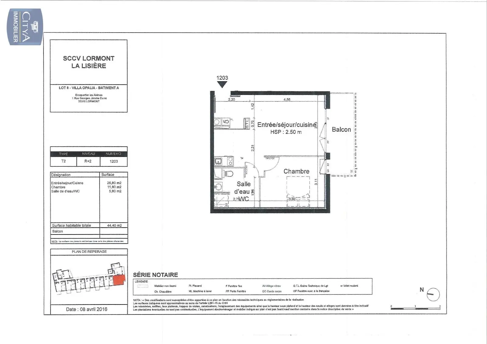 Photo 1 Appartement 2 pièces 44.4m²