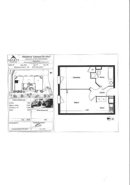 Photo 2 Appartement 2 pièces 38.17m²