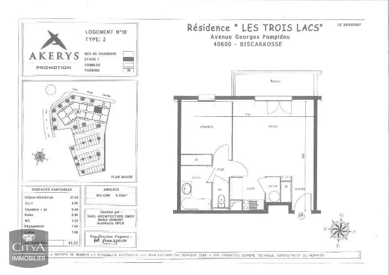 Photo 7 Appartement 2 pièces 41.52m²