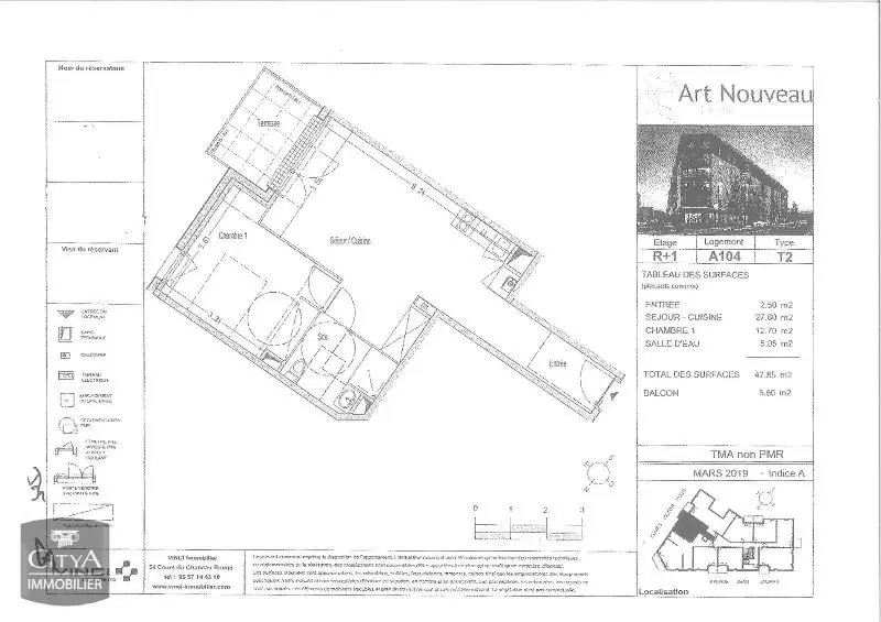 Photo 2 Appartement 2 pièces 47.85m²