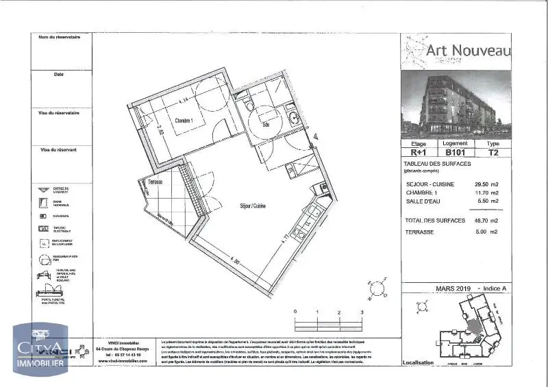 Photo 3 Appartement 2 pièces 46.7m²