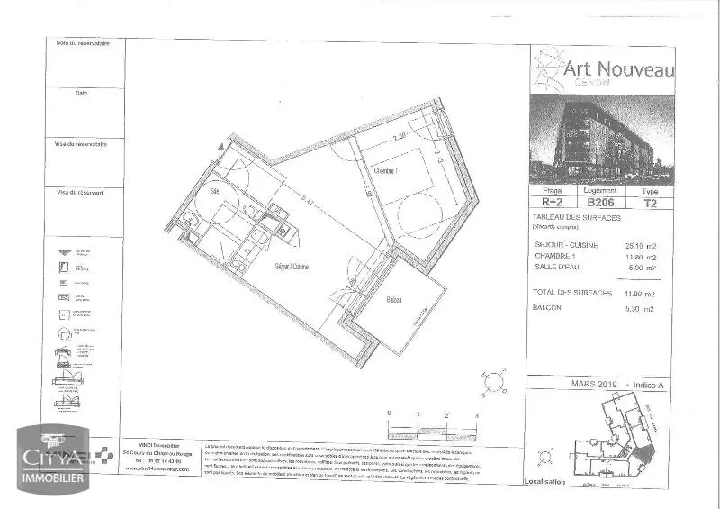 Photo 2 Appartement 2 pièces 41.9m²