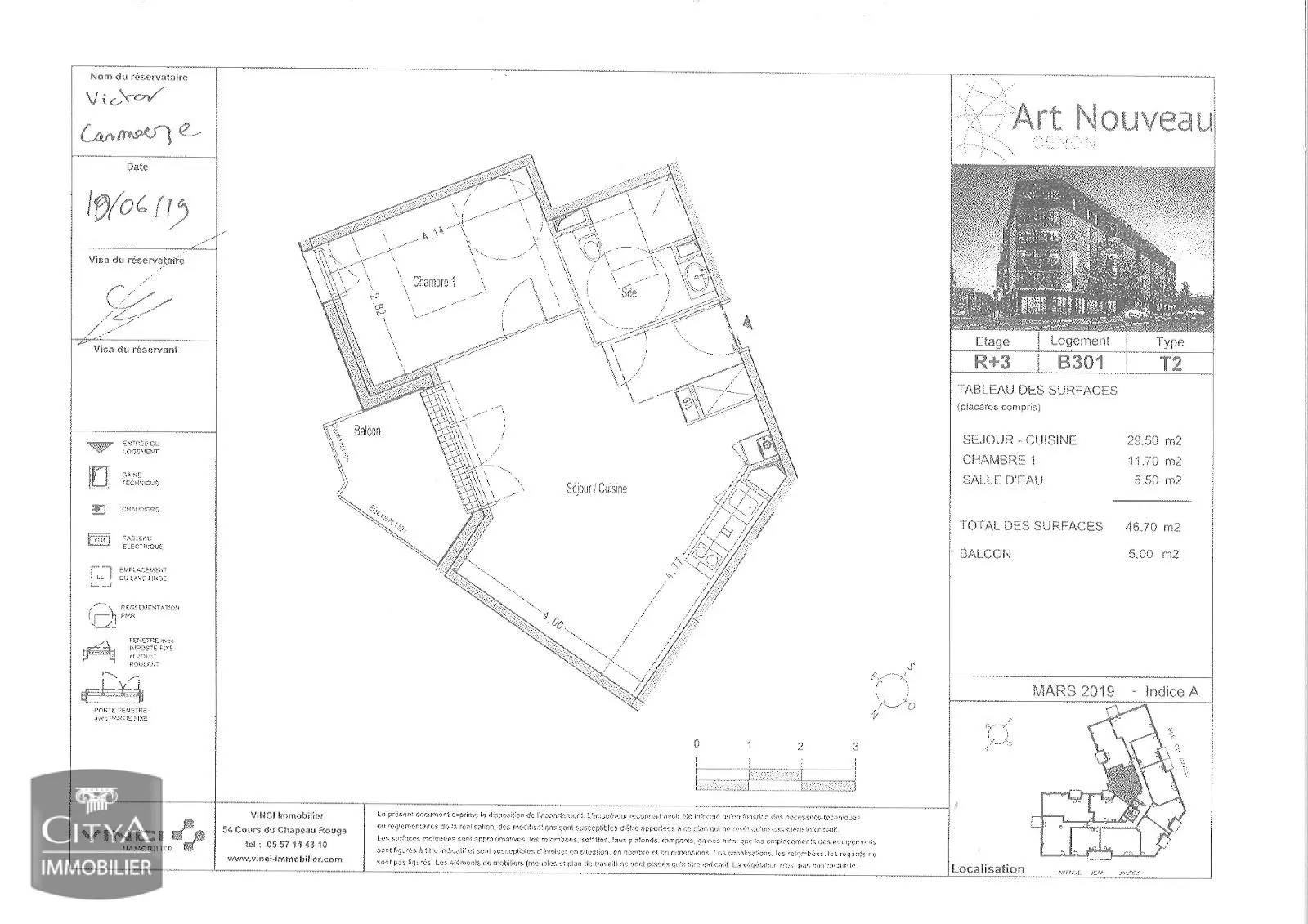 Photo 2 Appartement 2 pièces 46.7m²