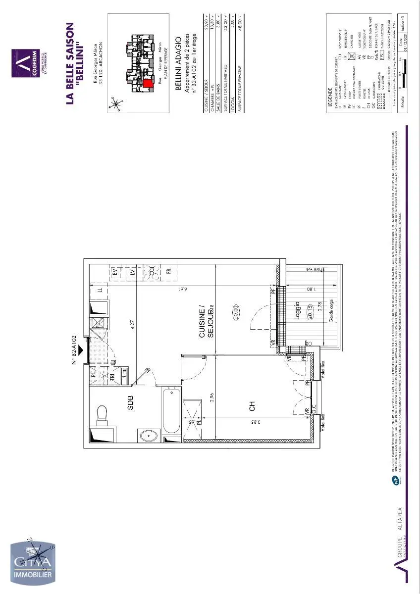 Photo 9 pour Appartement 2 pièces 43m² Photo 9 Appartement 2 pièces 43m²