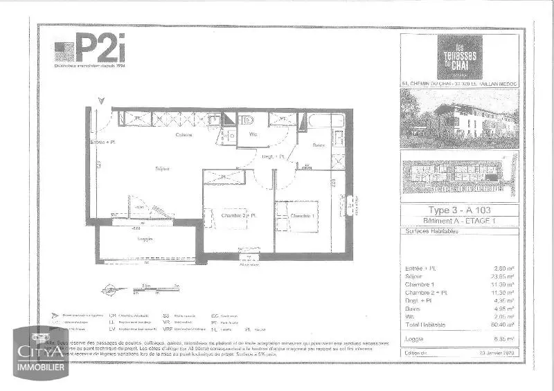 Photo 10 Appartement 3 pièces 60.4m²