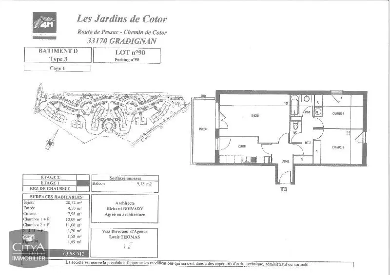 Photo 8 Appartement 3 pièces 63.46m²