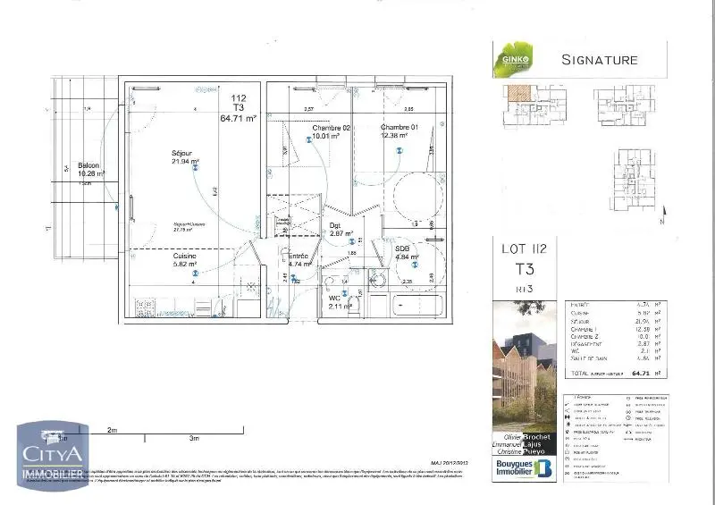 Photo 8 Appartement 3 pièces 64.75m²