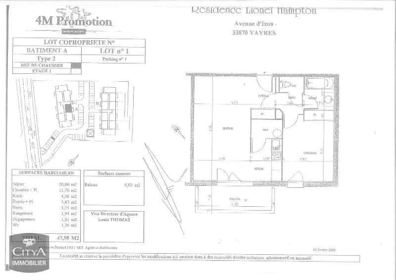 Photo 2 Appartement 2 pièces 47.98m²