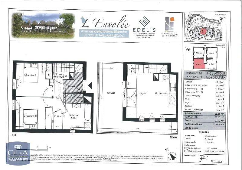Photo 14 Appartement 3 pièces 60.48m²