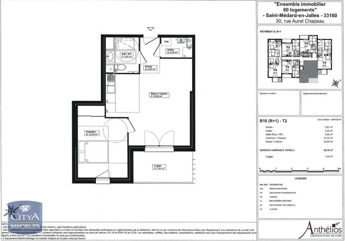Photo 2 Appartement 2 pièces 44.79m²