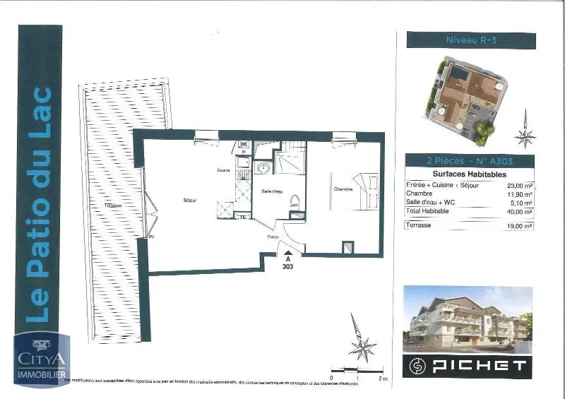 Photo 5 Appartement 2 pièces 40m²