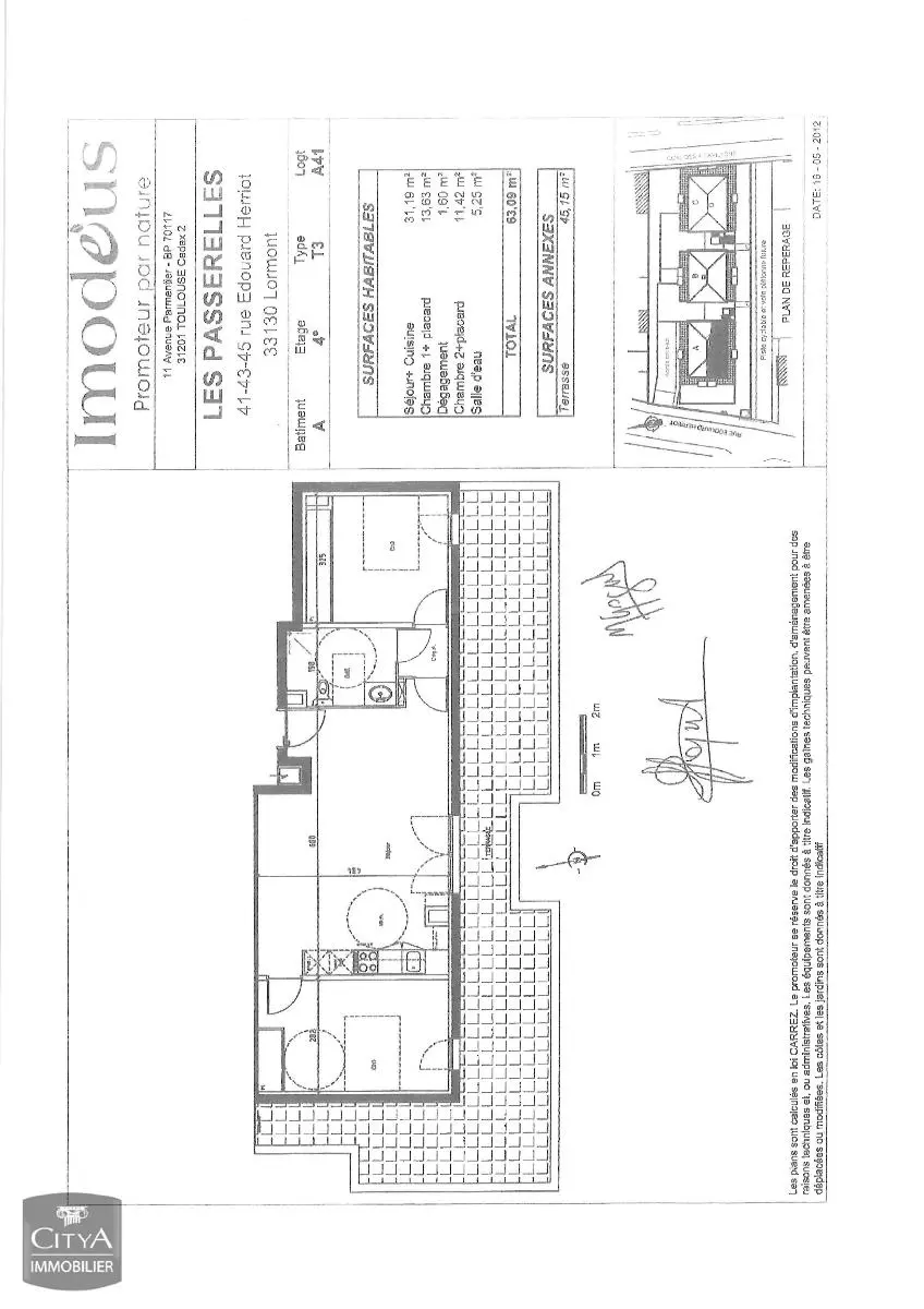 Photo 2 Appartement 3 pièces 63.09m²