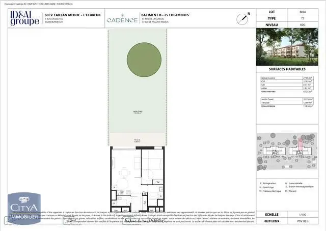 Photo 3 Appartement 2 pièces 47.25m²