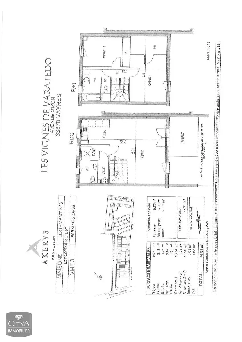 Photo 1 Maison 3 pièces 76.07m²